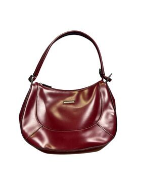 vintage Minicci burgundy faux-leather shoulder bag
